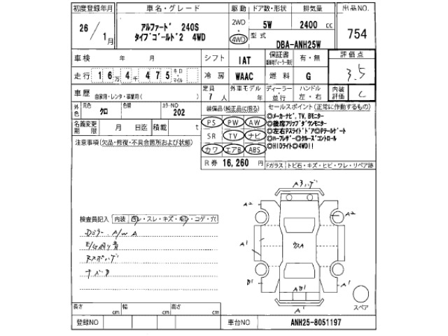 Toyota ALPHARD 2014 8596535-2