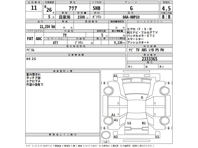 Toyota AQUA 2014 8586427-2