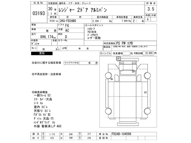 Hino RANGER 2018 8587526-2