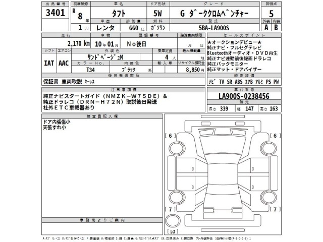 Daihatsu TAFT 2026 8586503-2