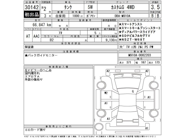 Toyota TANK 2020 8594557-2