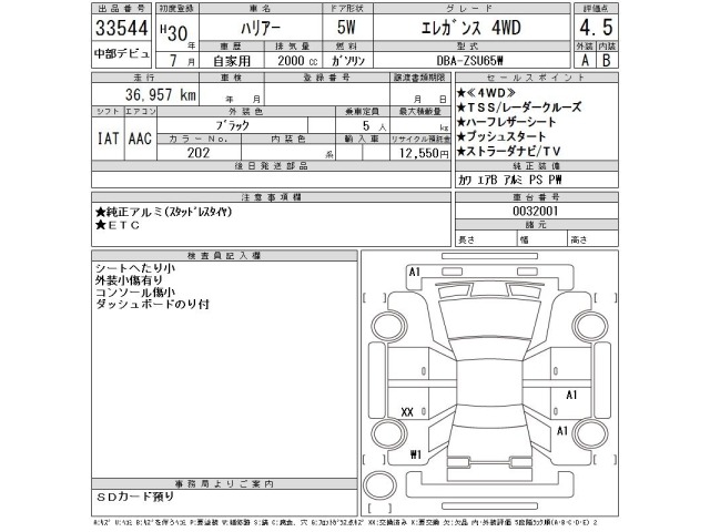 Toyota HARRIER 2018 8603197-2