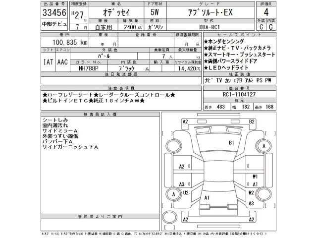 Honda ODYSSEY 2015 8608883-2