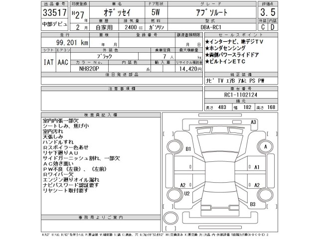 Honda ODYSSEY 2015 8608908-2