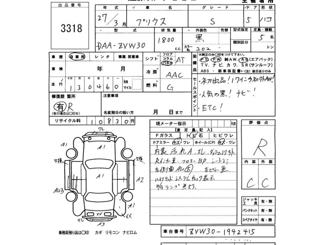 Toyota PRIUS 2015 8600288-2