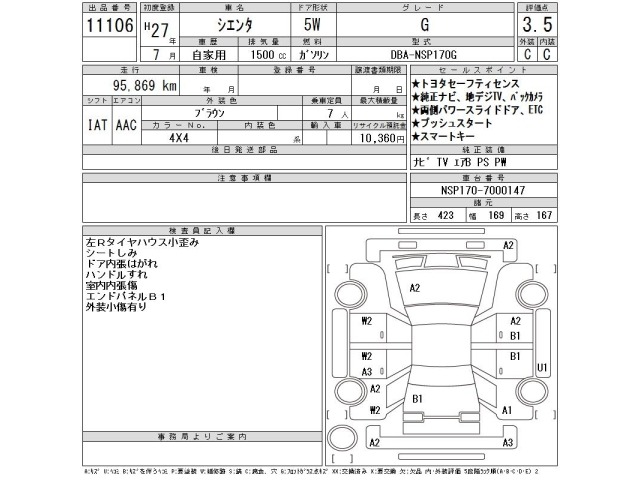 Toyota SIENTA 2015 8600832-2
