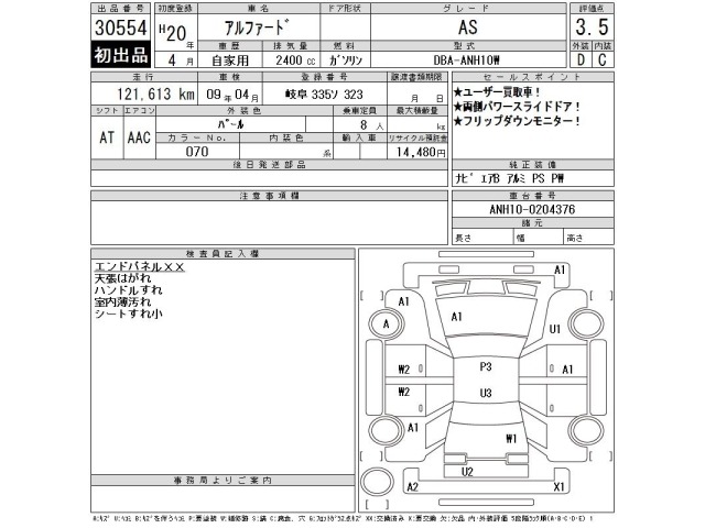 Toyota ALPHARD 2008 8621980-2