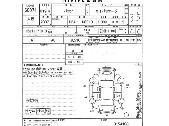 Toyota PASSO 2007 8620602-2
