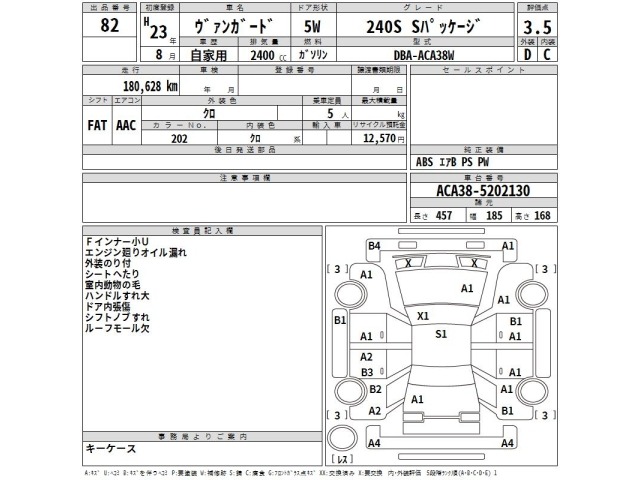 Toyota VANGUARD 2011 8621564-2