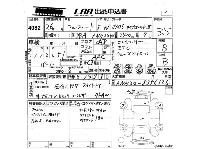 Toyota ALPHARD 2014 8622266-2
