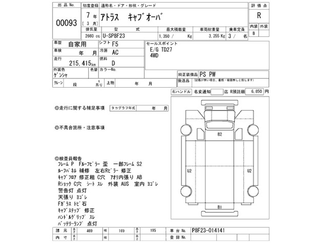 Nissan ATLAS 1995 8622356-2