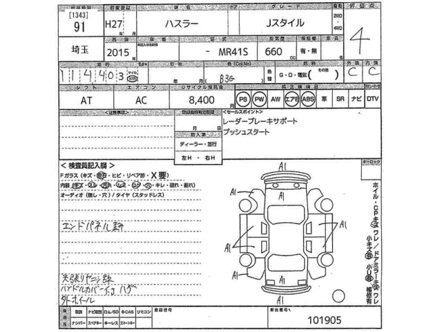Suzuki HUSTLER 2015 8624750-2