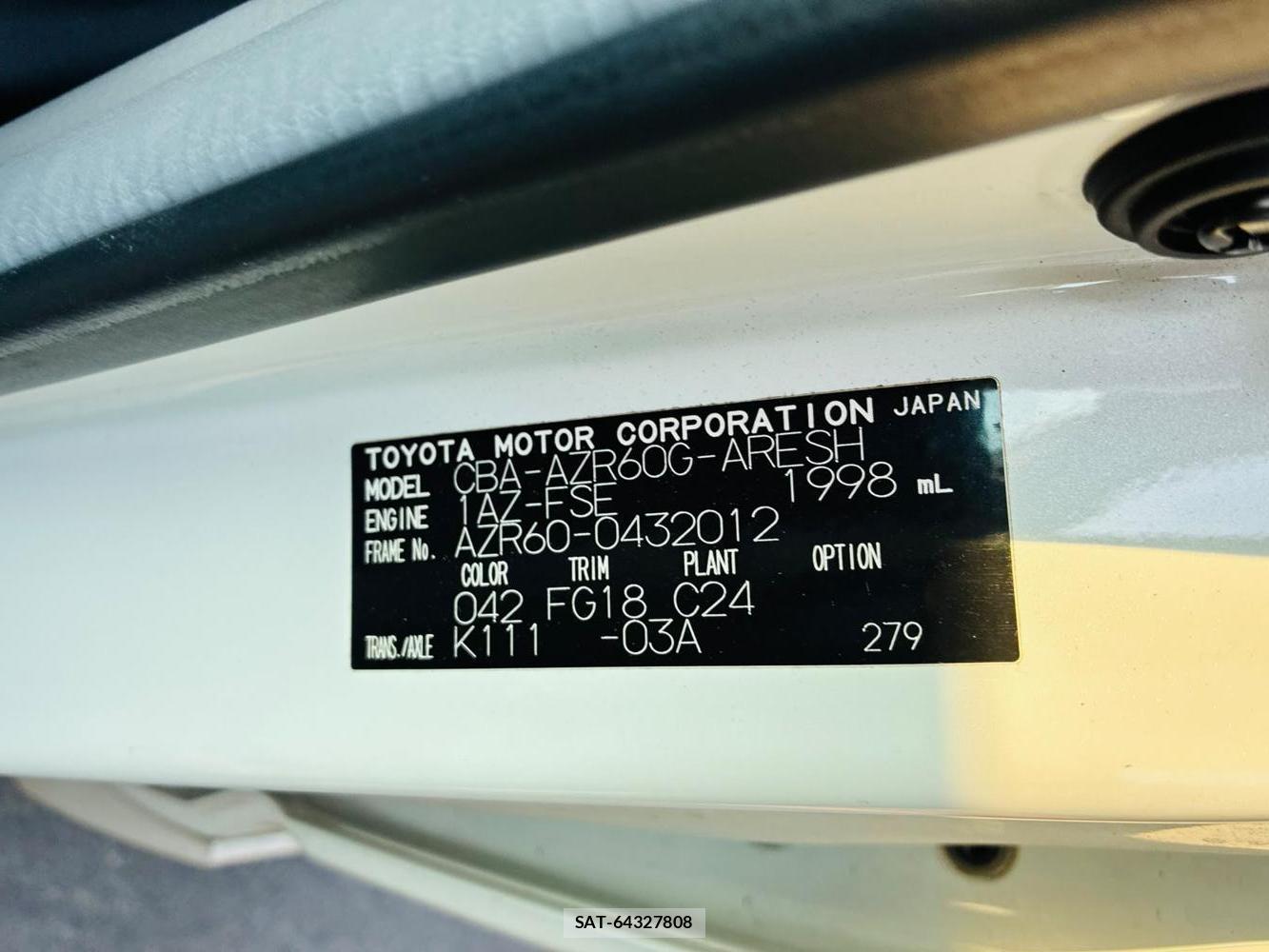Toyota NOAH 2005-06 7878428-38