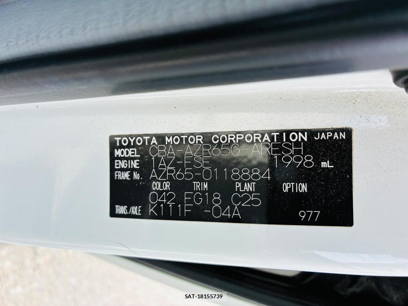 Toyota NOAH 2005-06 8068533-38