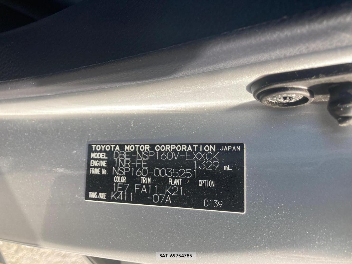 Toyota PROBOX 2018 1289554-34