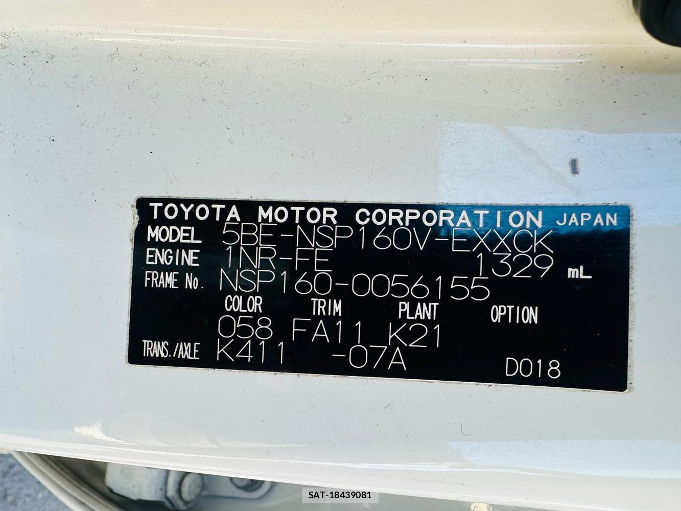 Toyota PROBOX 2020 1497563-38