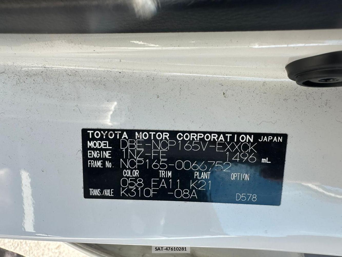 Toyota PROBOX 2019 1480378-33