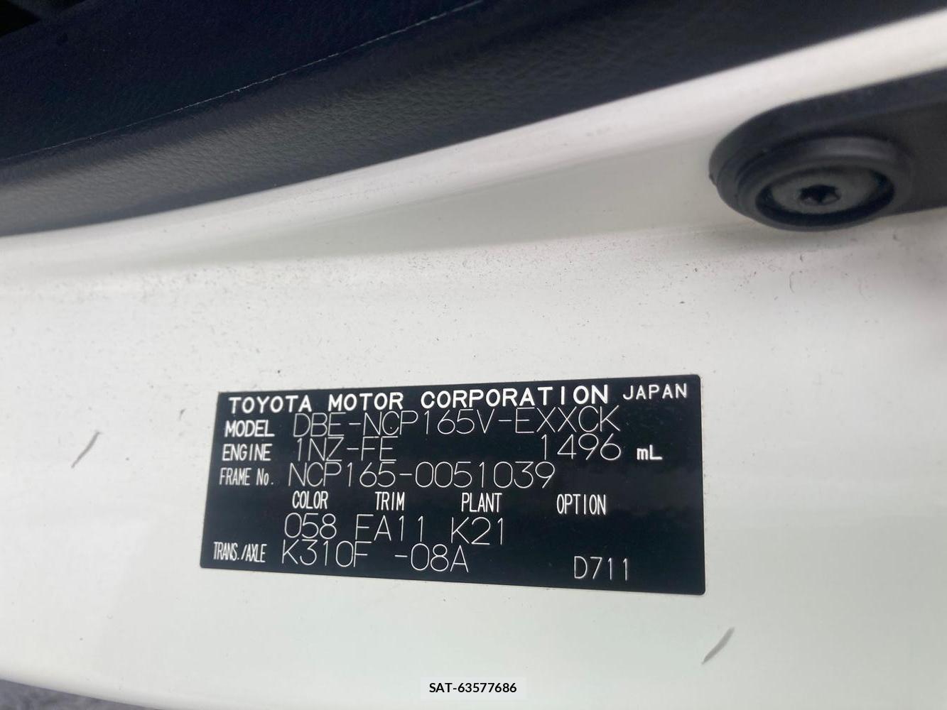 Toyota PROBOX VAN 2018 1284204-34
