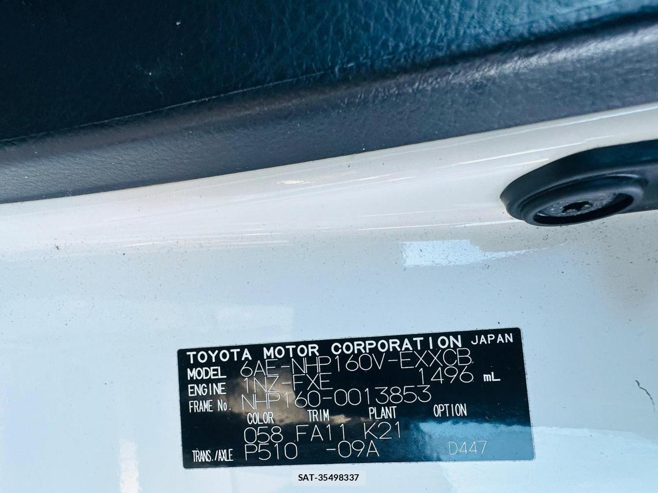 Toyota PROBOX VAN 2019 1491638-39
