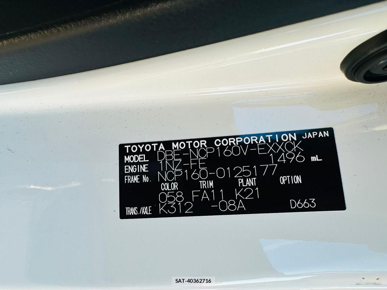 Toyota PROBOX VAN 2019 1462263-39