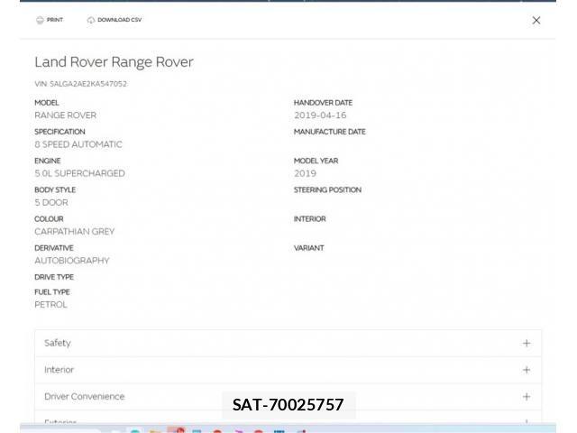 ROVER RANGE ROVER 2019-04 7619731-19