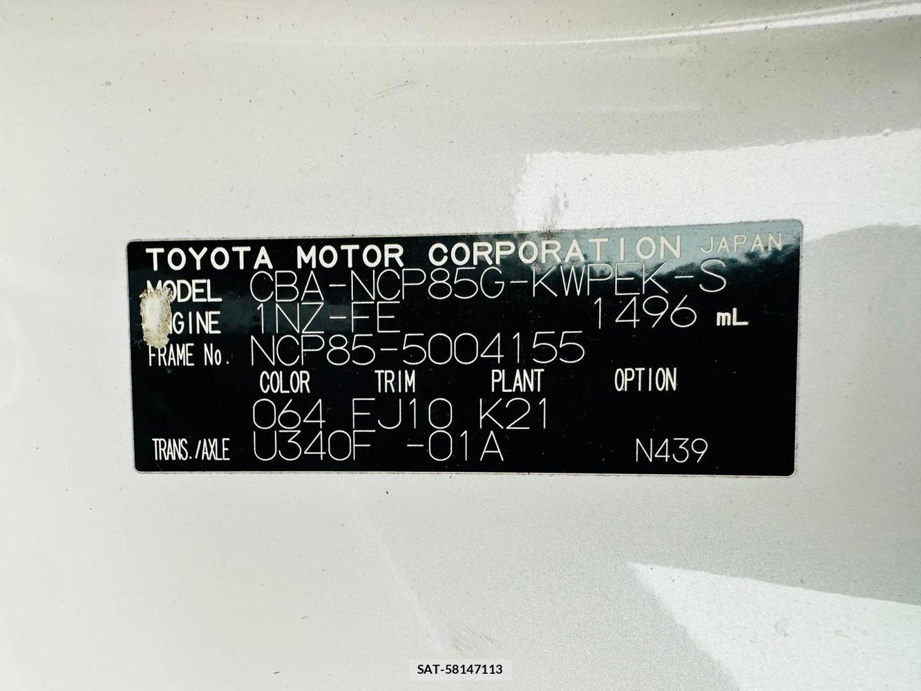 Toyota SIENTA 2007 6804905-34