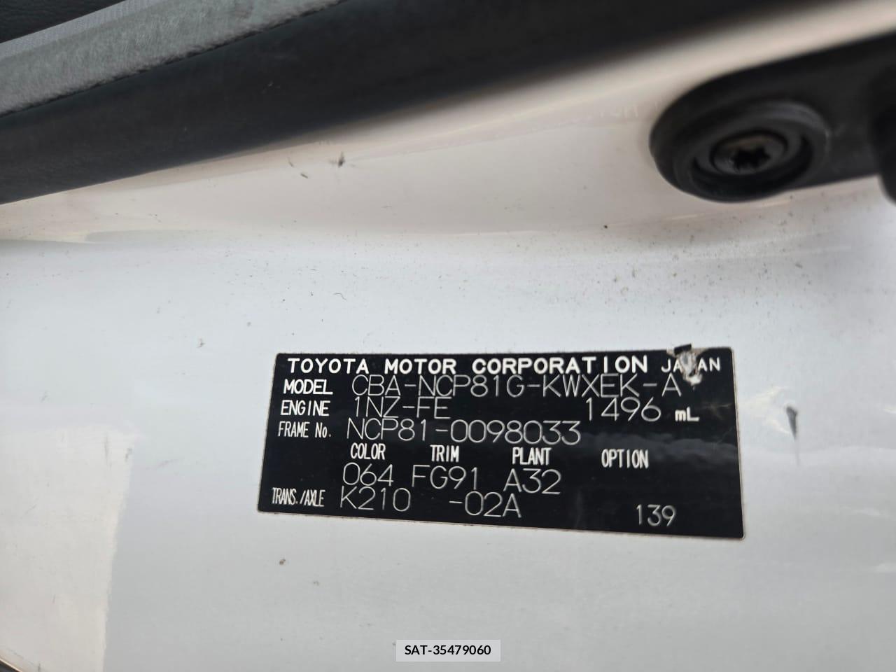 Toyota SIENTA 2005-03 5248449-25