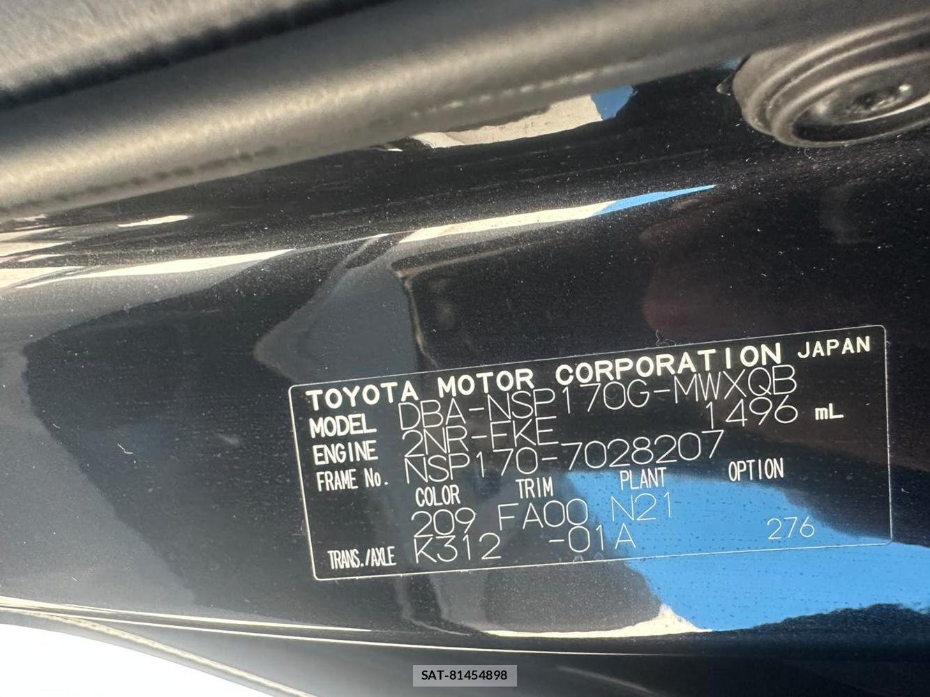 Toyota SIENTA 2016-01 7839247-38