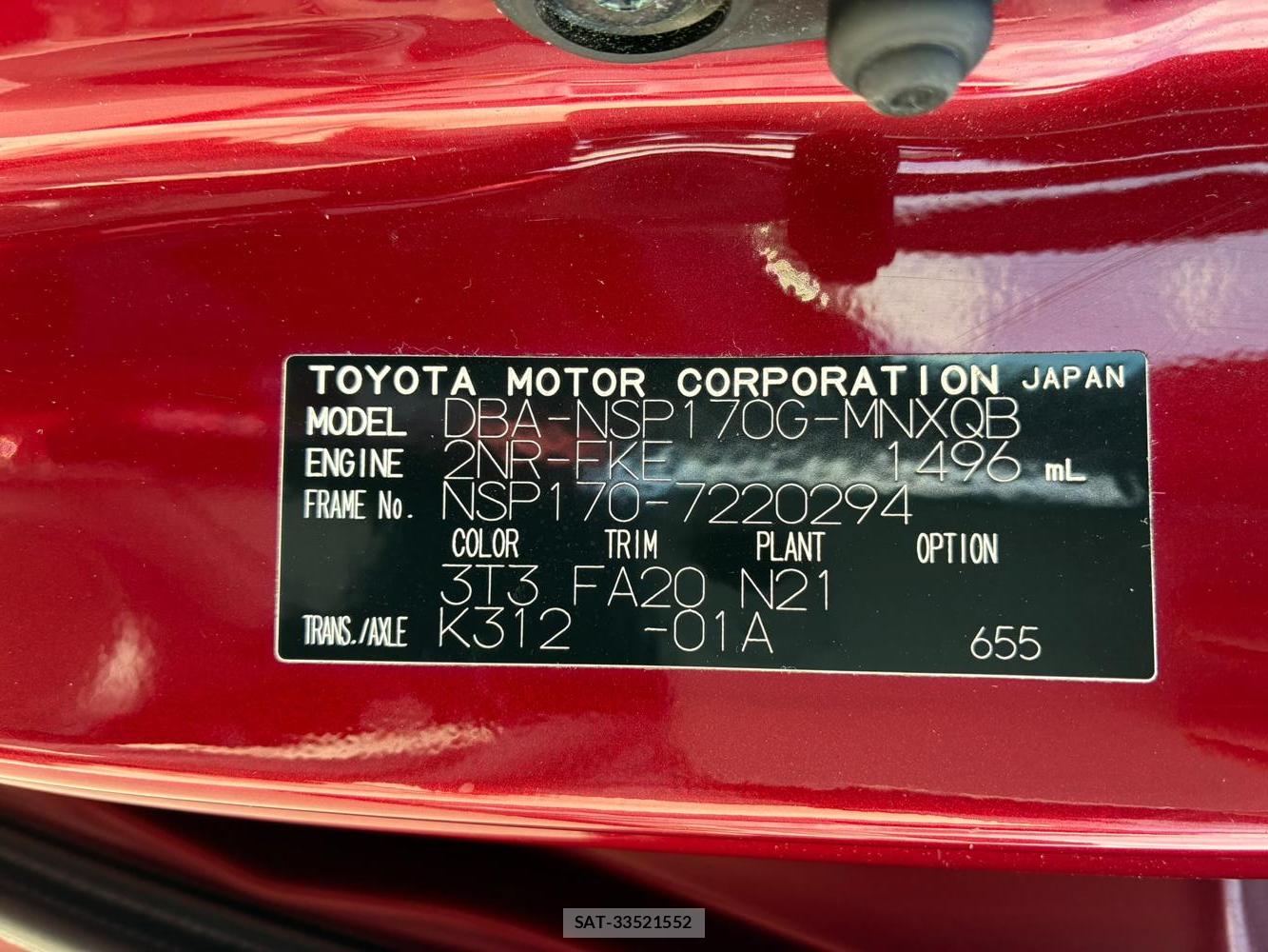 Toyota SIENTA 2019-09 8351498-41