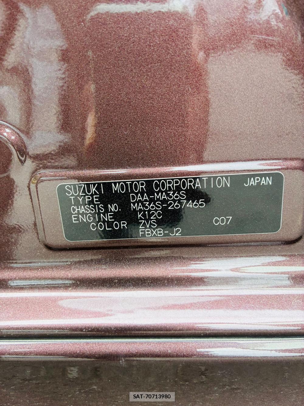 Suzuki SOLIO 2019-09 8484636-38
