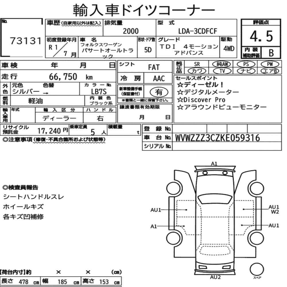VolksWagen PASSAT ALLTRACK 2019 7156631-6