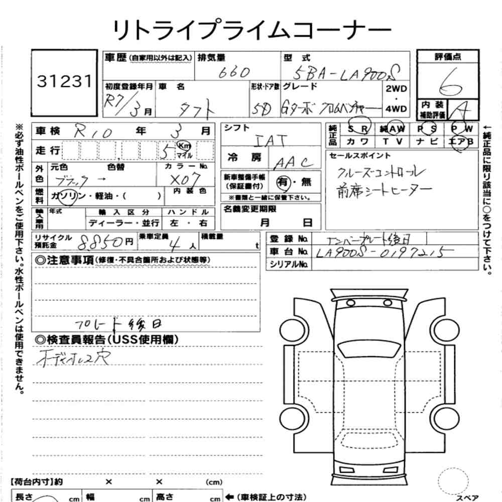 Daihatsu TAFT 2025 8325442-7