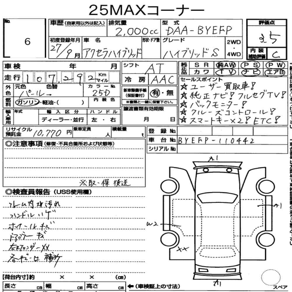 Mazda AXELA HYBRID 2015 8519026-7