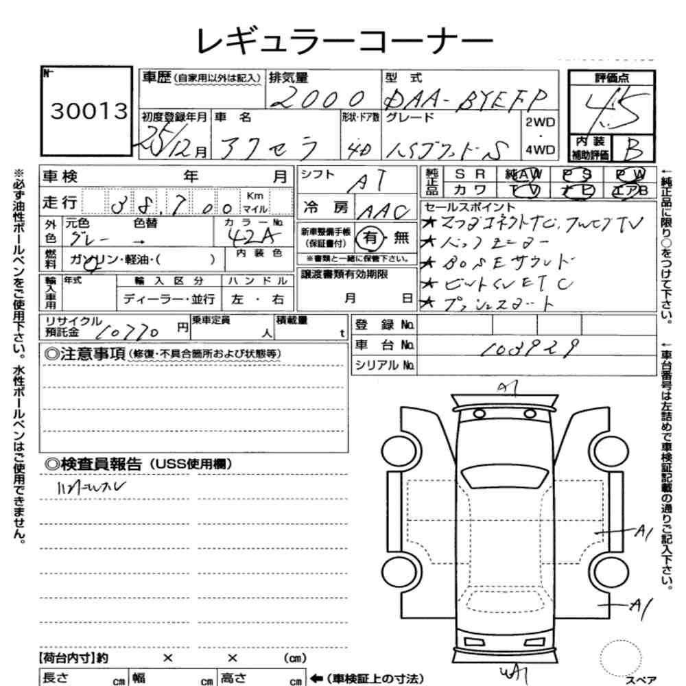 Mazda AXELA HYBRID 2013 8519027-7