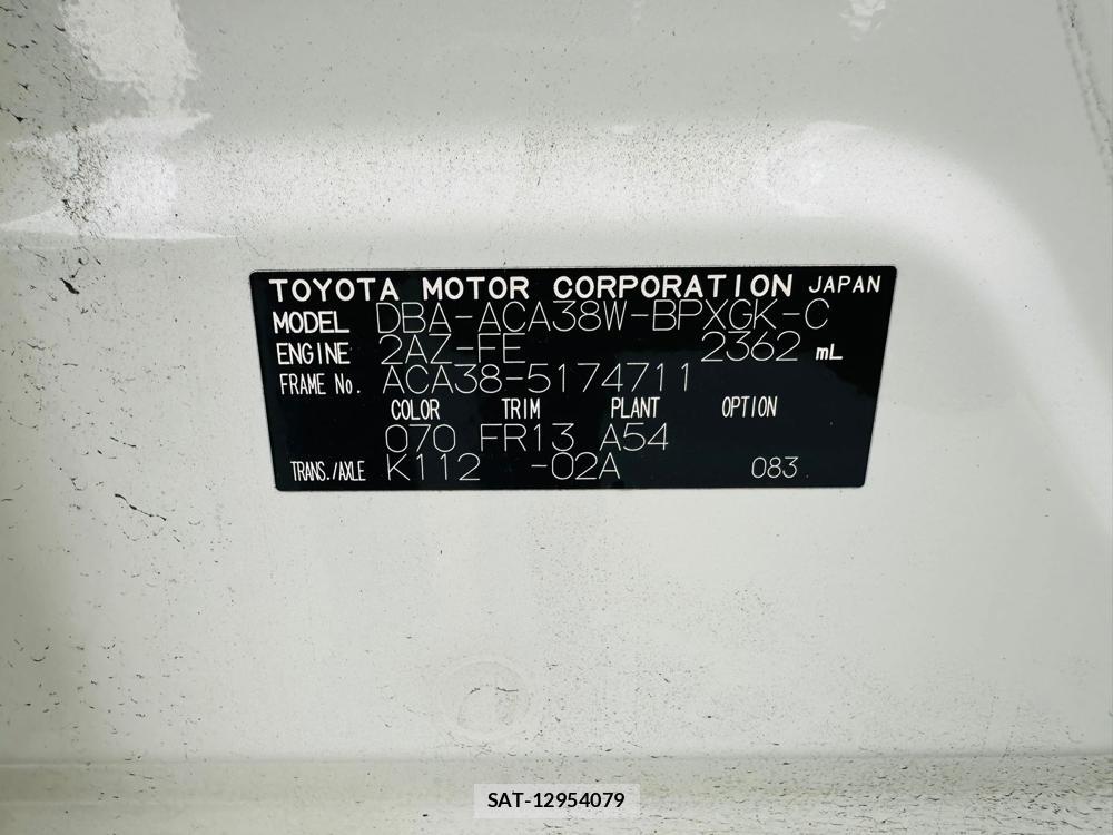 Toyota VANGUARD 2011 6508542-38
