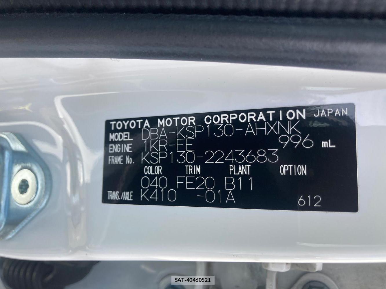 Toyota VITZ 2018 1284213-30