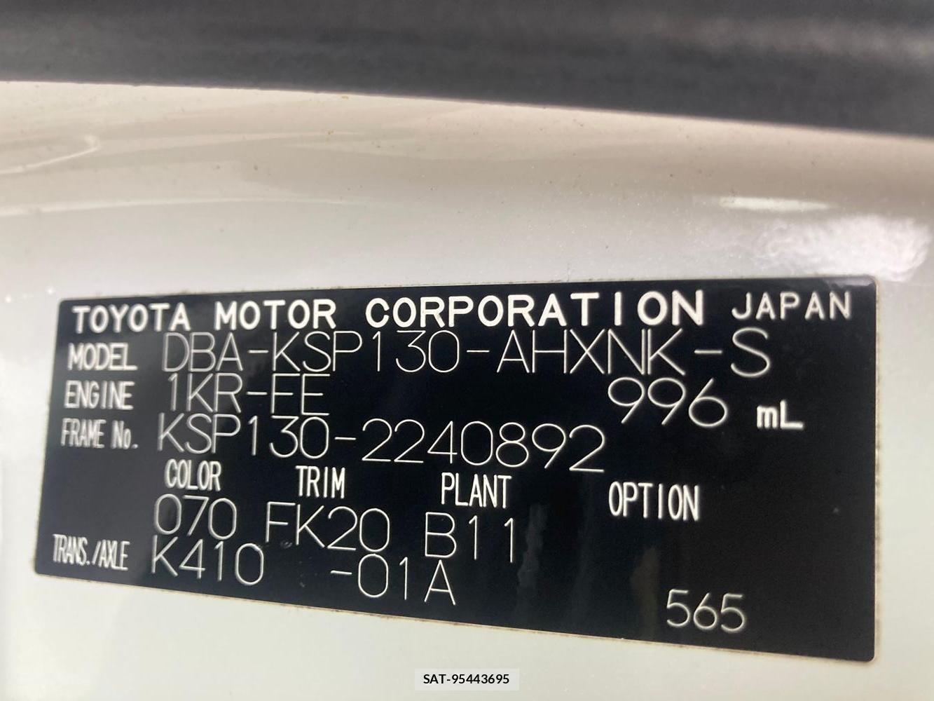 Toyota VITZ 2018 1295214-34