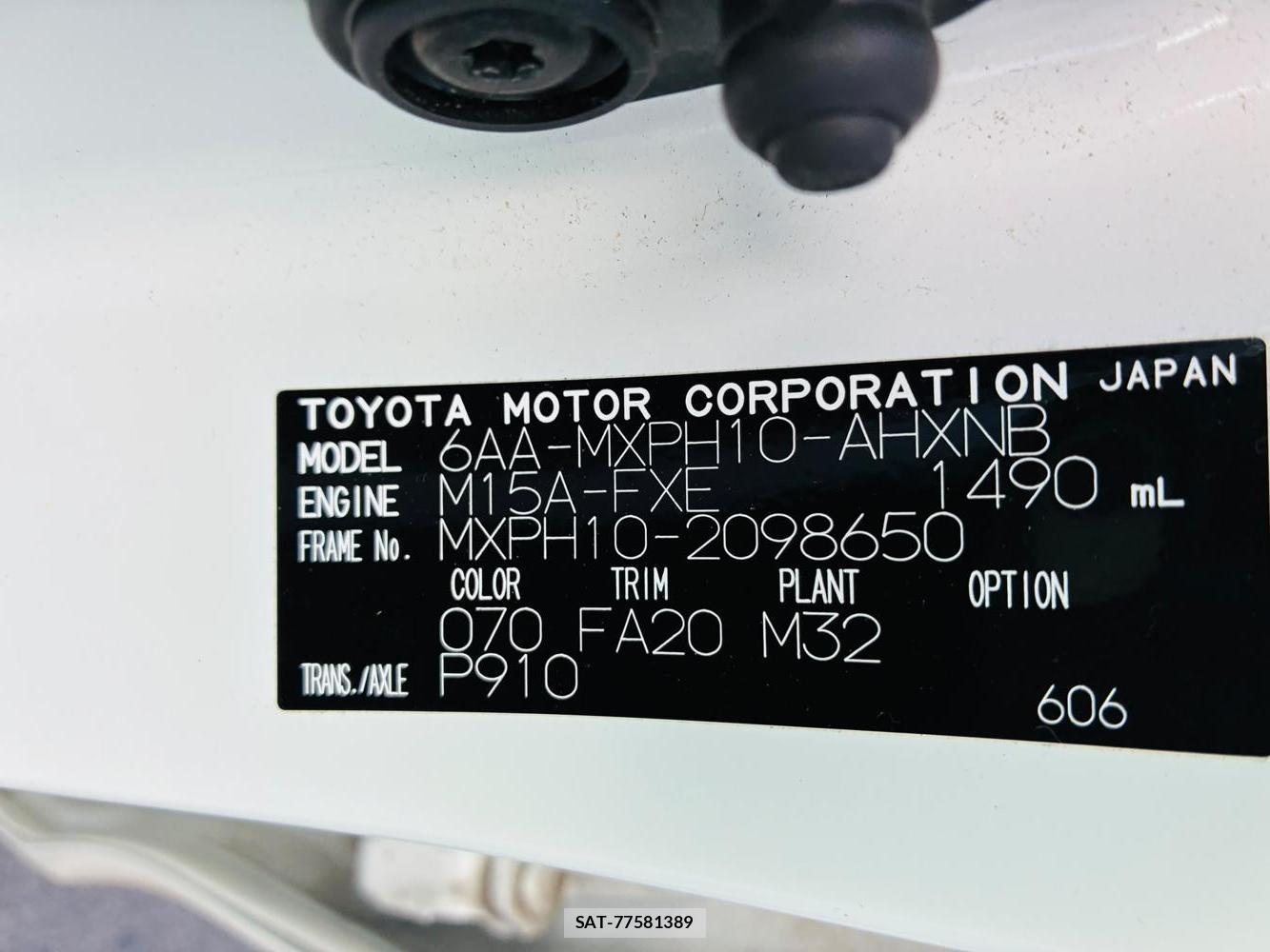 Toyota YARIS 2022-07 8226315-37