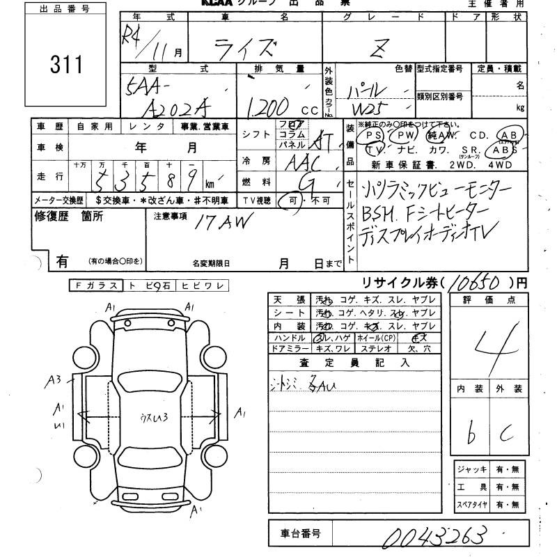 Toyota RAIZE 2022 448411-2