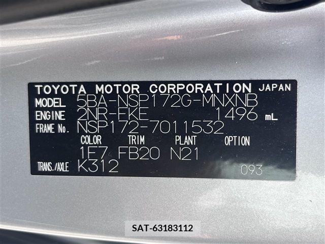 Toyota SIENTA 2020-06 342994-20