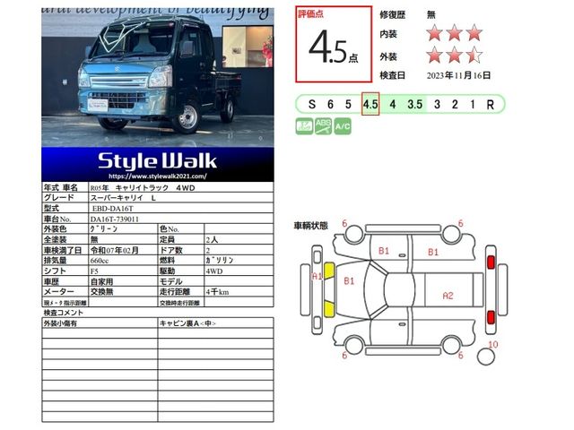 Suzuki CARRY TRUCK 2023-02 194885-1