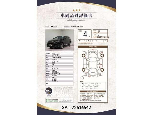 Toyota HARRIER 2014-04 206311-4