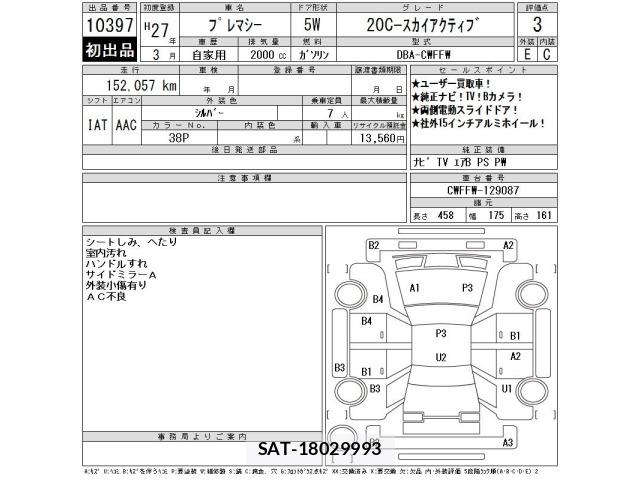 Mazda PREMACY 2015 8851244-2