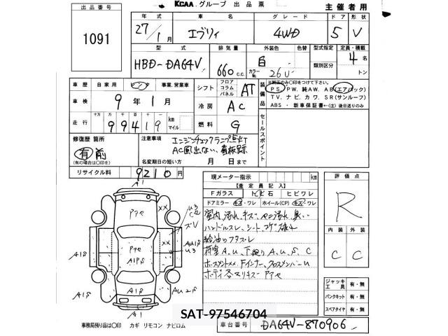 Suzuki EVERY 2015 8701084-2