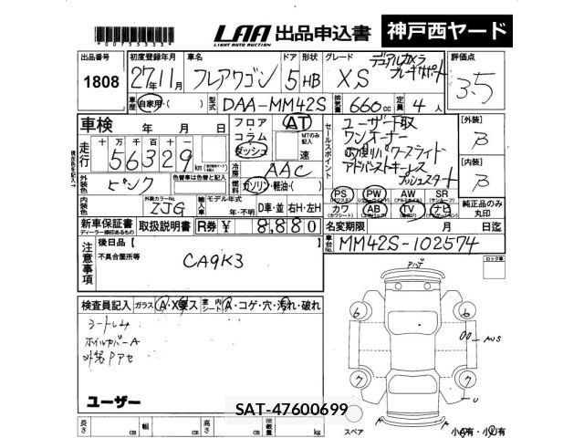 Mazda FLAIR WAGON 2015 8678131-2