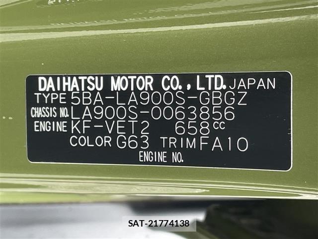 Daihatsu TAFT 2021 8936224-8