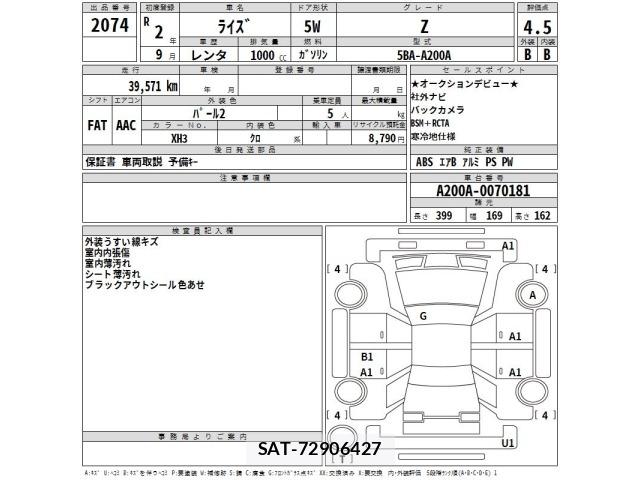 Toyota RAIZE 2020 8862409-2