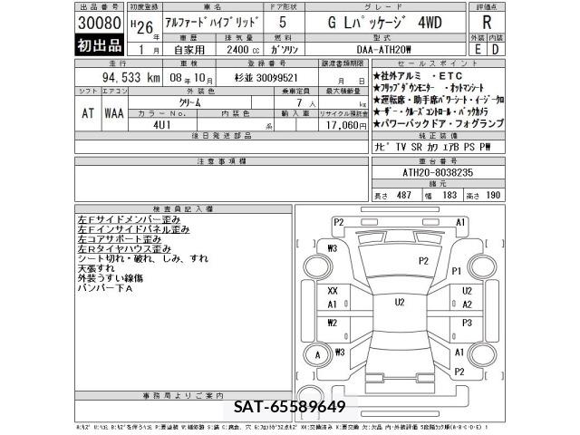 Toyota ALPHARD 2014 8773620-2