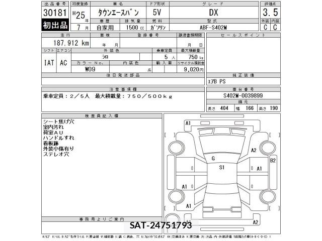 Toyota TOWNACE VAN 2013 8688032-2