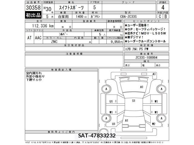 Suzuki SWIFT 2018 8777270-2